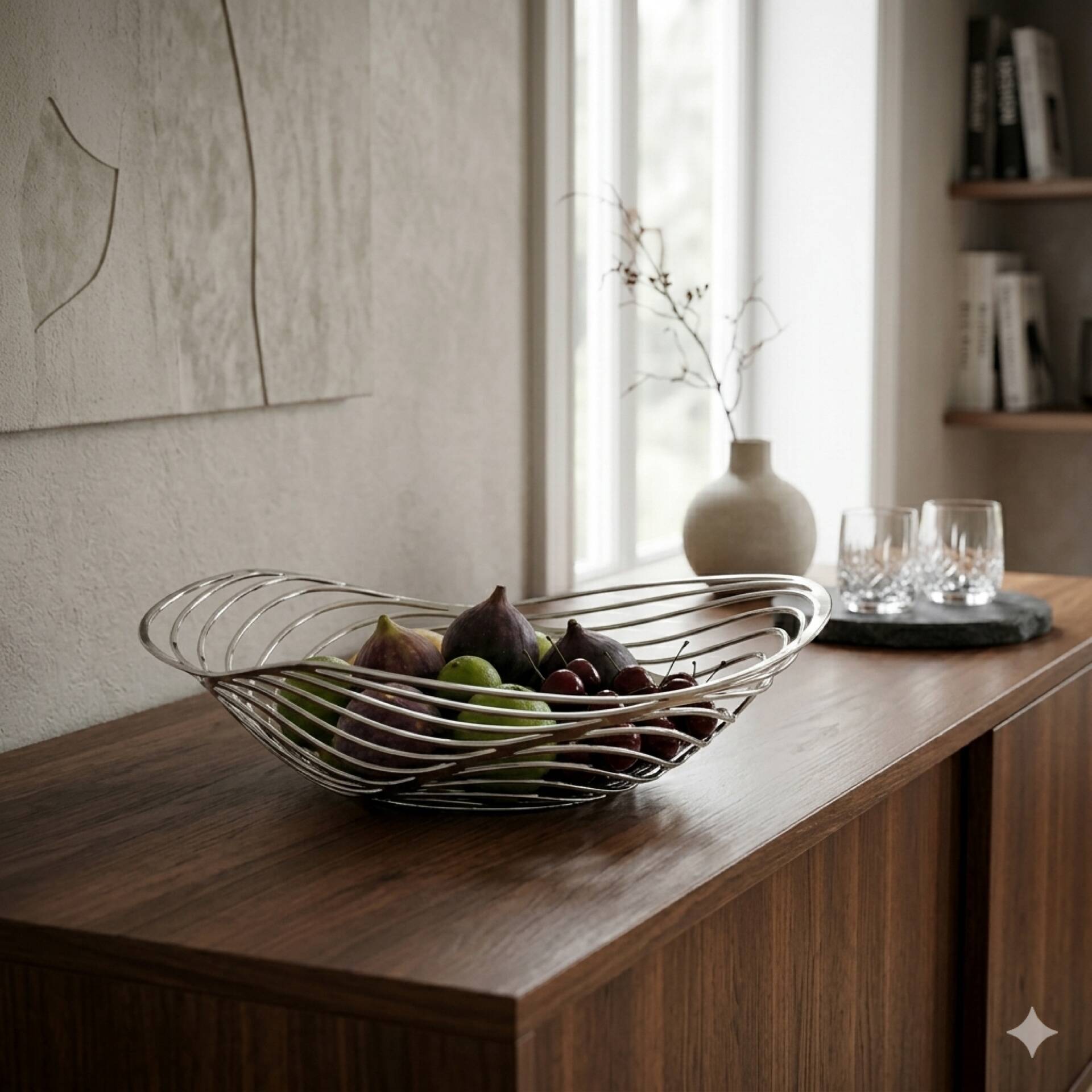 Alessi fruit bowl – Iconic design in steel – Stainless steel 18/10
