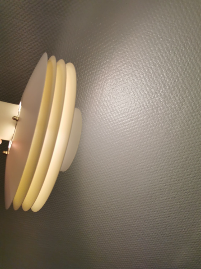 Hanging lamps from Danish ES Horn lighting, produced in the 80s.