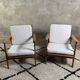 A pair of scandinavian lounge chairs from the 1960s