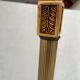 Vintage gilded brass tripod floor lamp