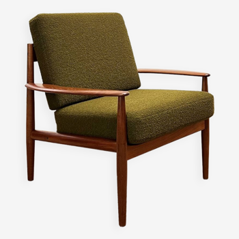 Fauteuil danois Mid-Century en teck par Grete Jalk pour France & Søn, Danemark, 1950s