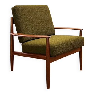 Danish Mid-Century Design Teak Armchair by Grete Jalk for France & Søn, Denmark, 1950s