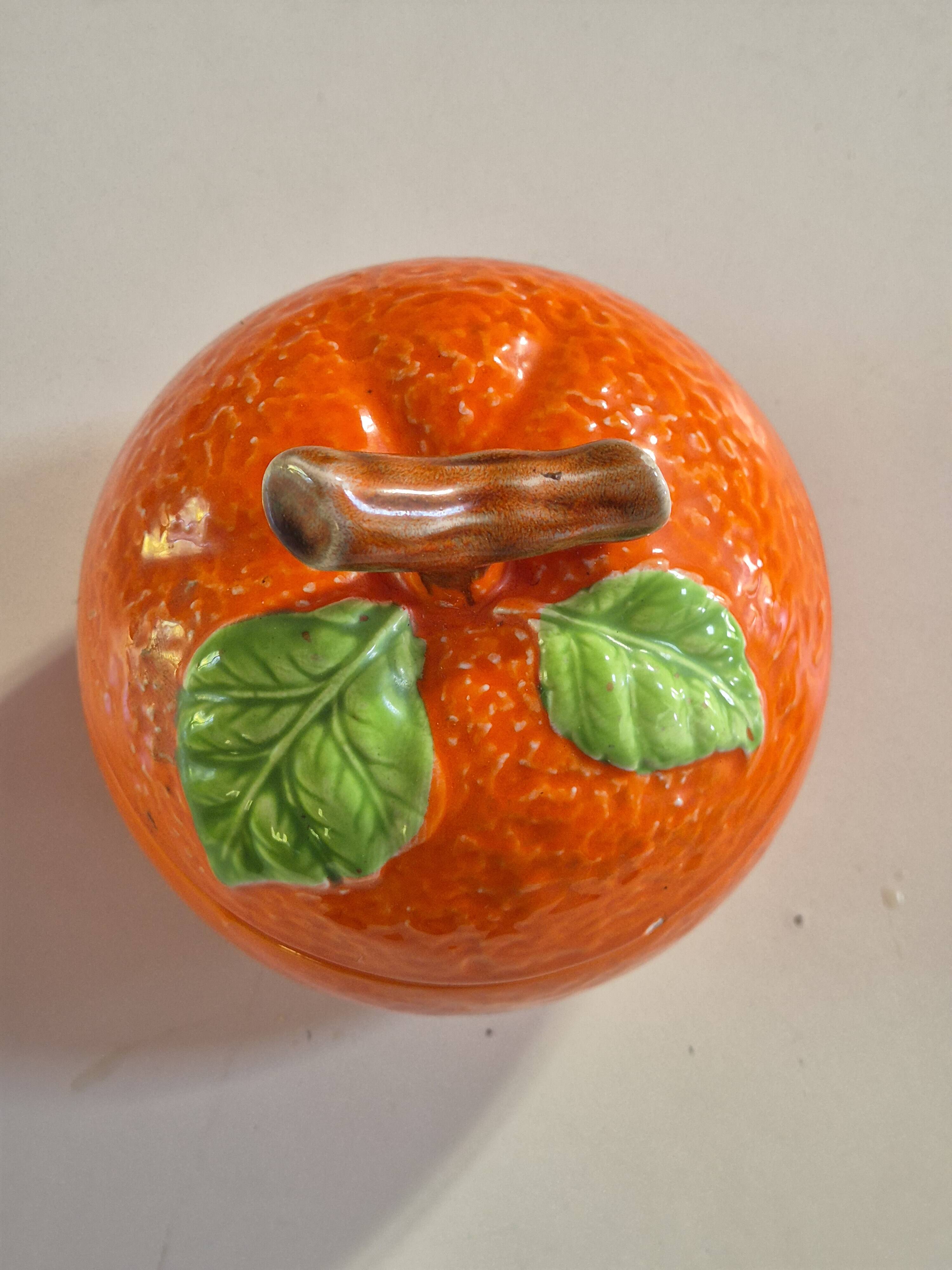 retro vintage orange slip box