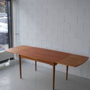 Dining table in Danish oak and teak.