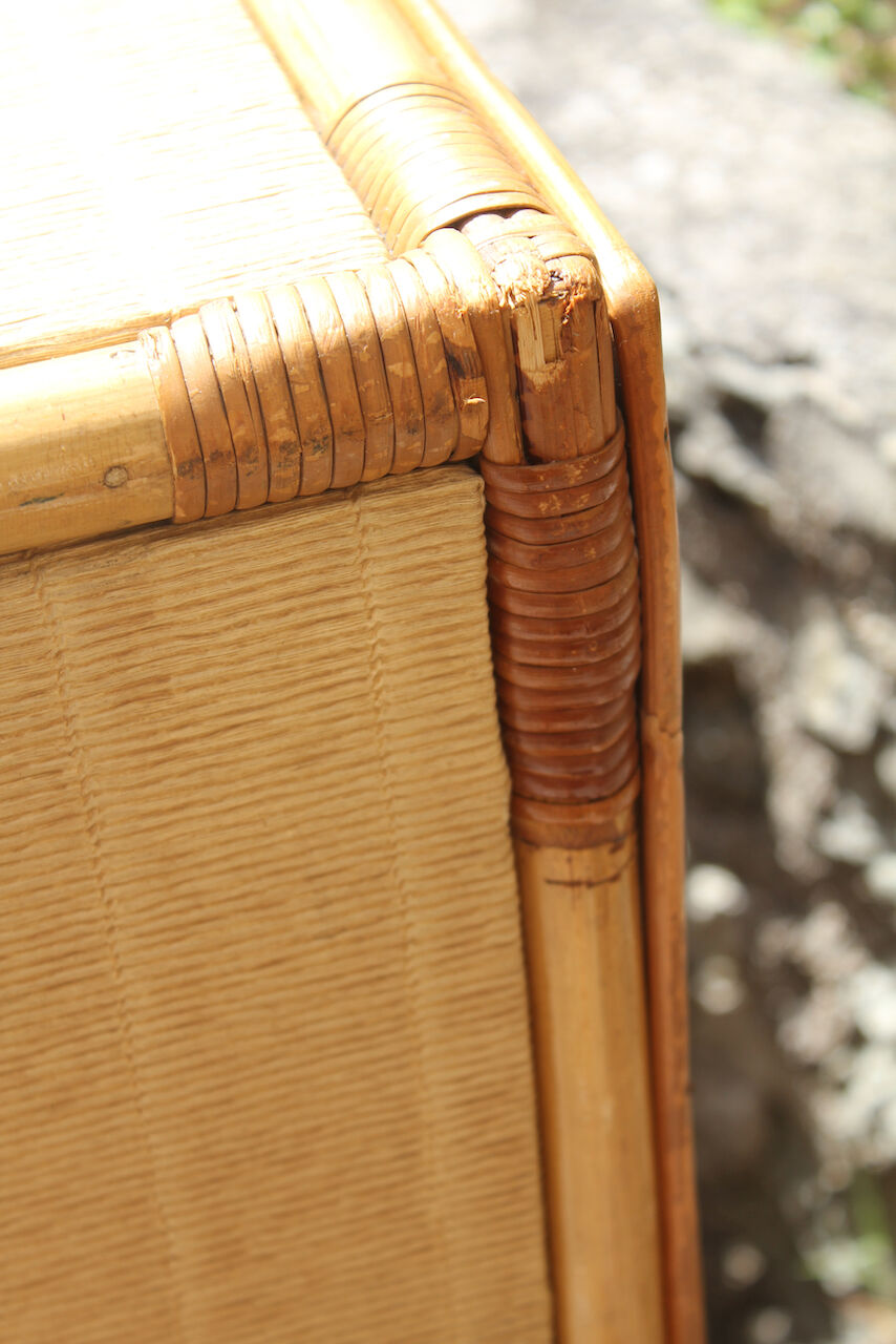 Vintage rattan buffet