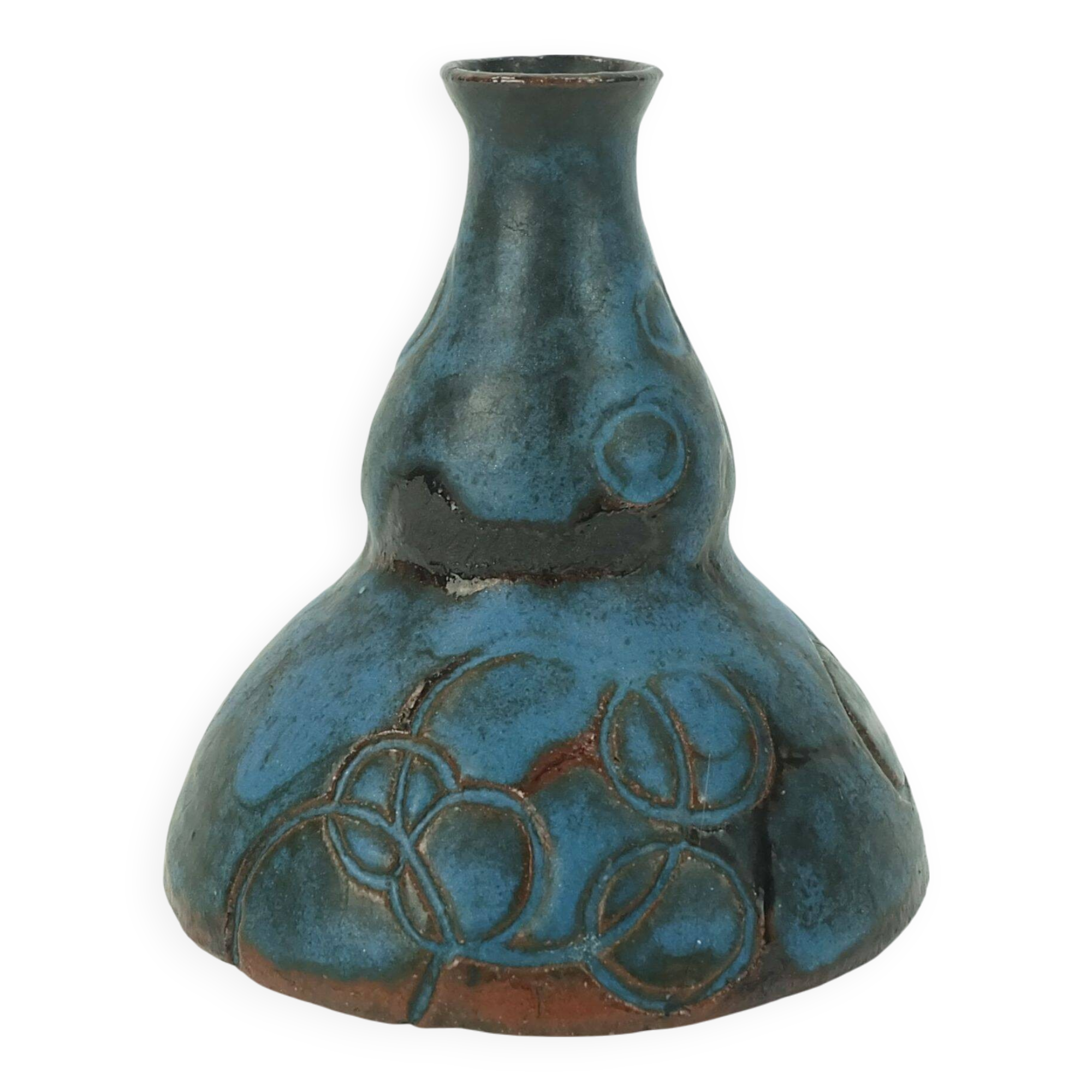 small danish modern ceramic VASE conny walther studio pottery denmark 60s