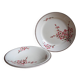 set of 2 dishes/large plates St Amand Terre de Fer "cherry"