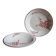 set of 2 dishes/large plates St Amand Terre de Fer "cherry"