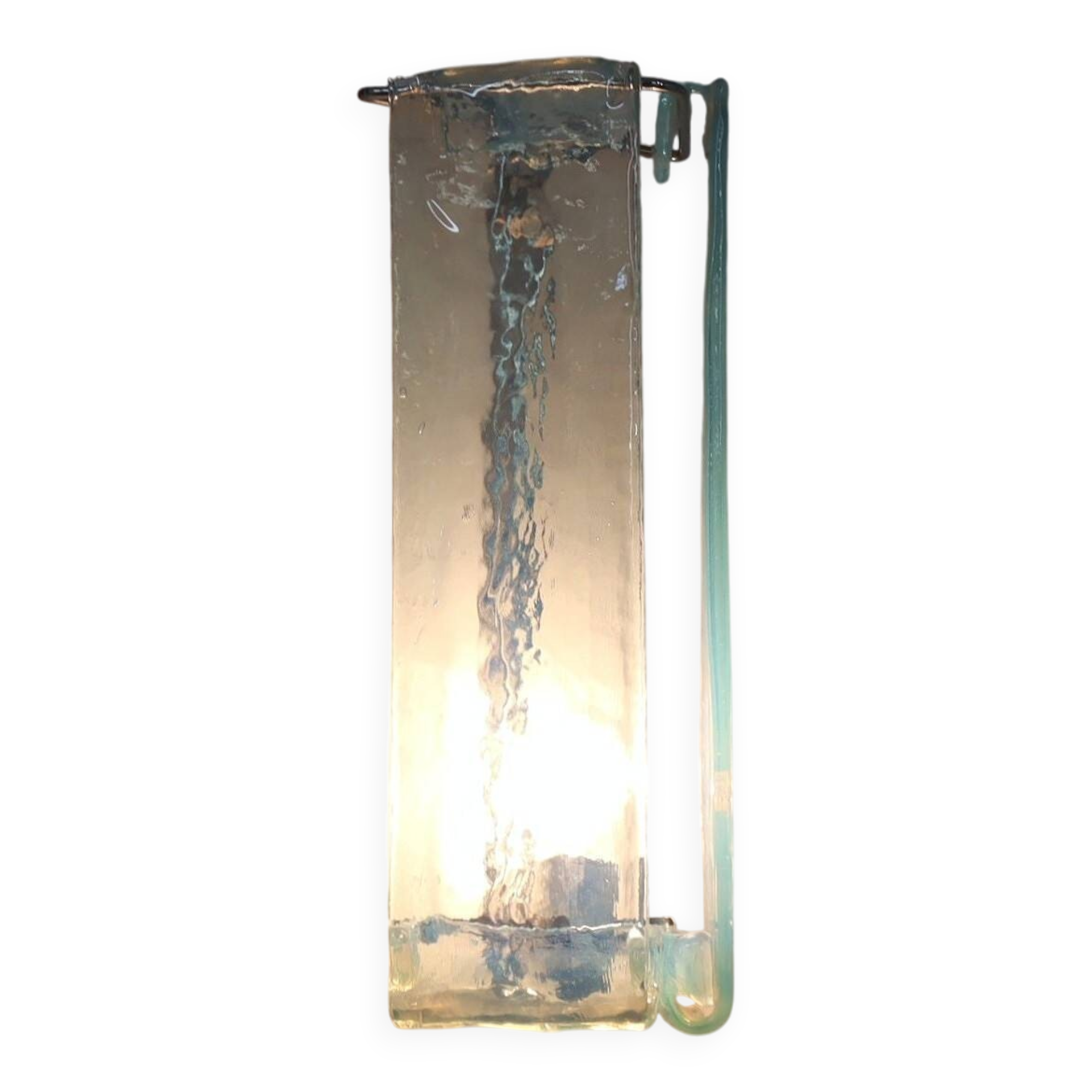 Set of 3 Murano wall sconces by Carlo Nason for Mazzega, 1970s