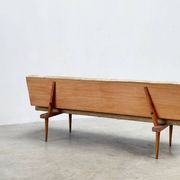 1970's German wooden sofa / daybed