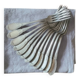 Lot de 11 anciennes fourchettes métal argenté