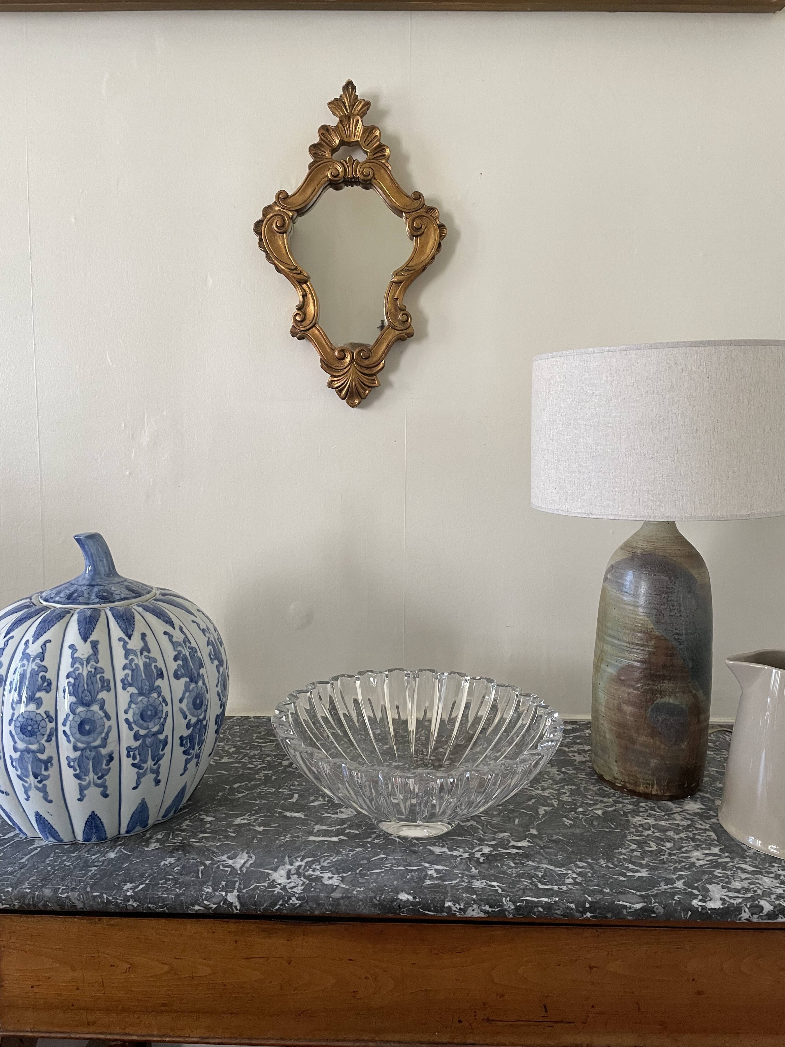 Golden mirror 28x44cm