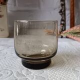 6 verres à eau Arcoroc Tivoli en verre fumé, France années 1980