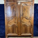 Transition period Louis XV - Louis XVI walnut wardrobe circa 1780