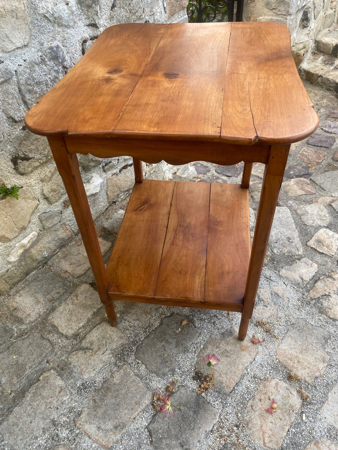 Table trolley in cherry wood late 19th