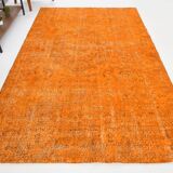 6x9 Pumpink orange vintage rug 181x287Cm SK 3400