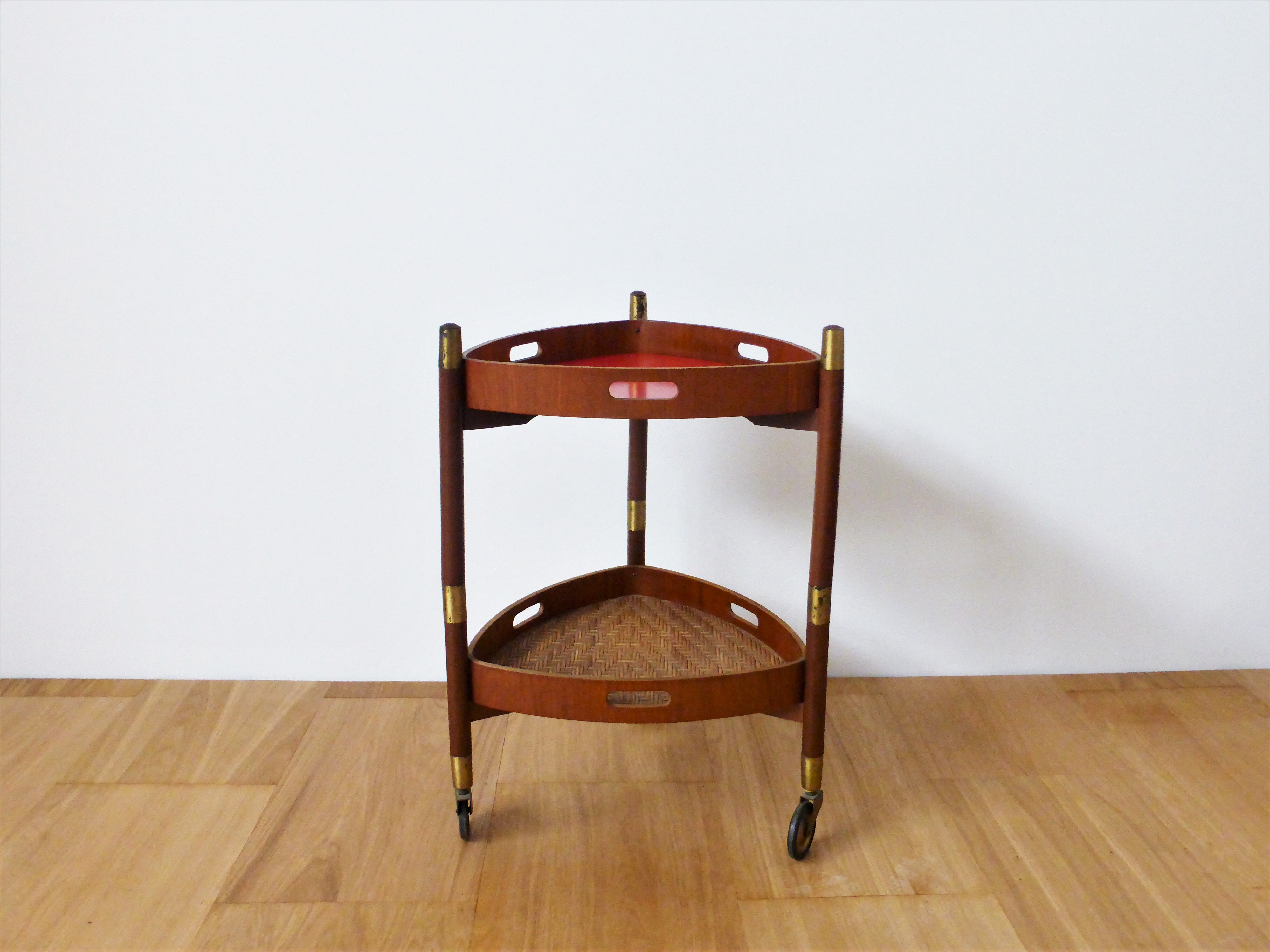 Serving trolley in Teak, Italy, 1950s