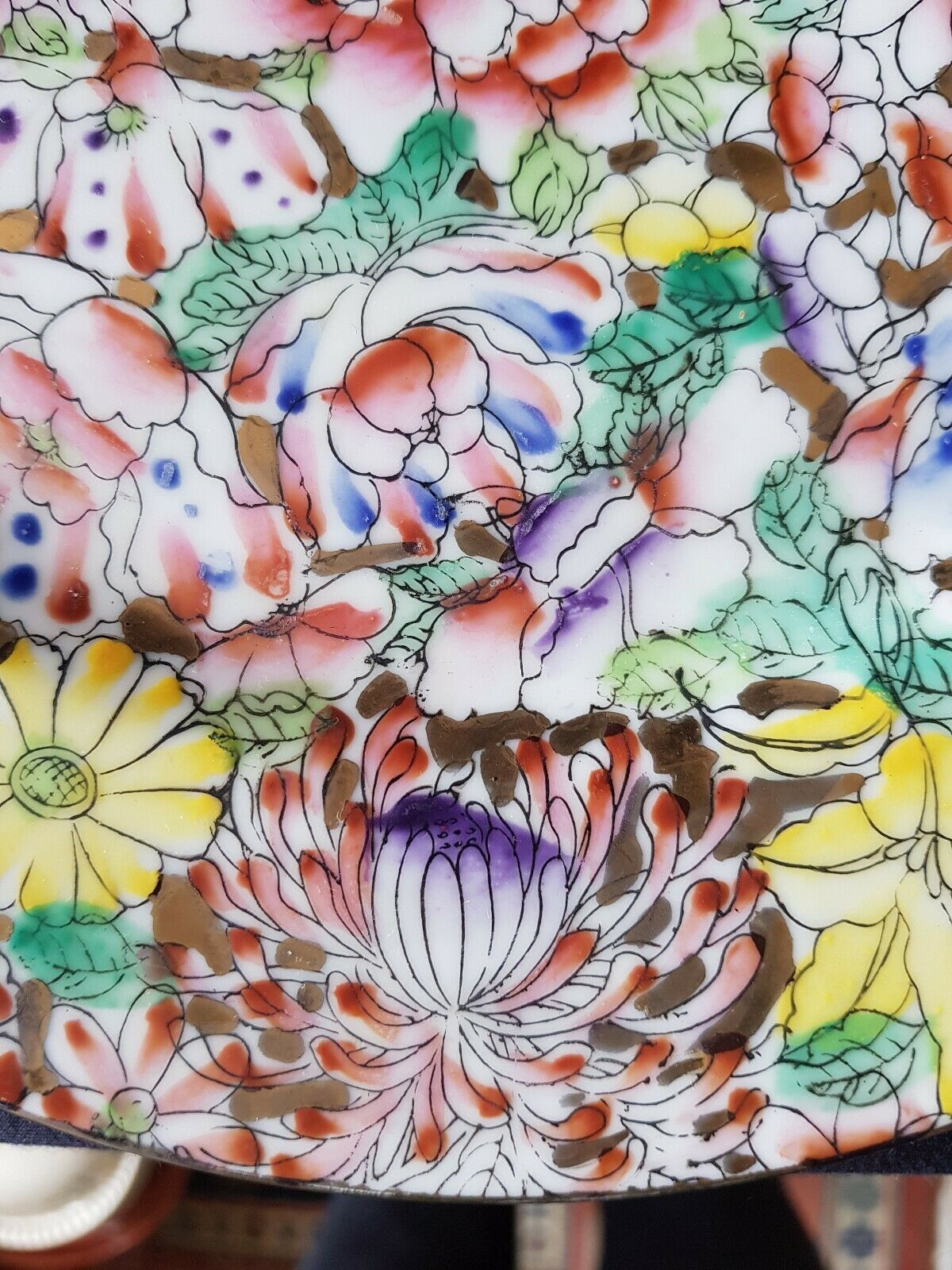 Chinese decorative flat plate Imari