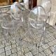 4 Victoria Ghost Chairs And 2 Louis Ghost Armchairs By Philipe Stark For Kartell