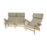 Bruno Mathssons Pernilla Settee avec la chaise de correspondance, Suède, années 1970
