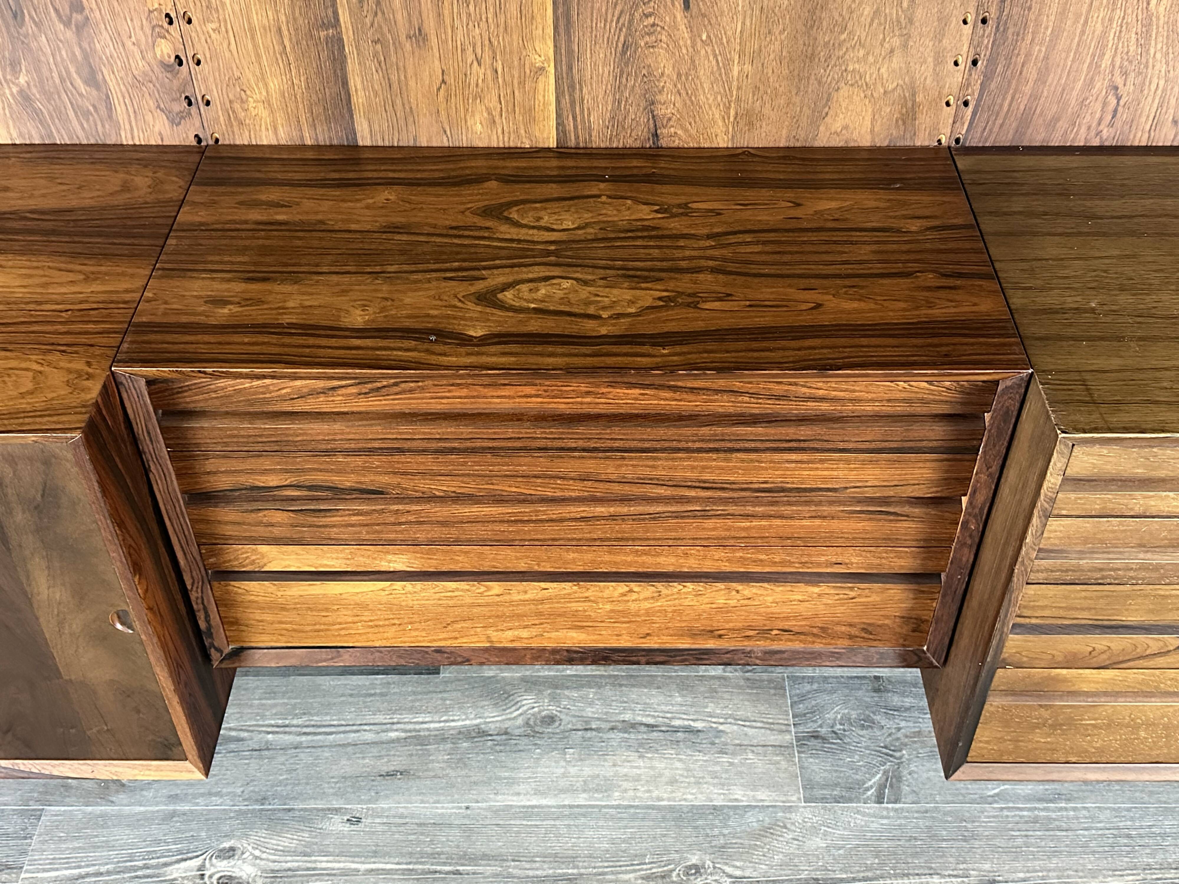 1960s 1970s Rio Rosewood Shelving System by Poul Cadovius for Cado Denmark