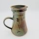 Savoyard glazed terracotta pitcher with leaf decoration - 661005