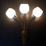 Wall light triple brass vintage