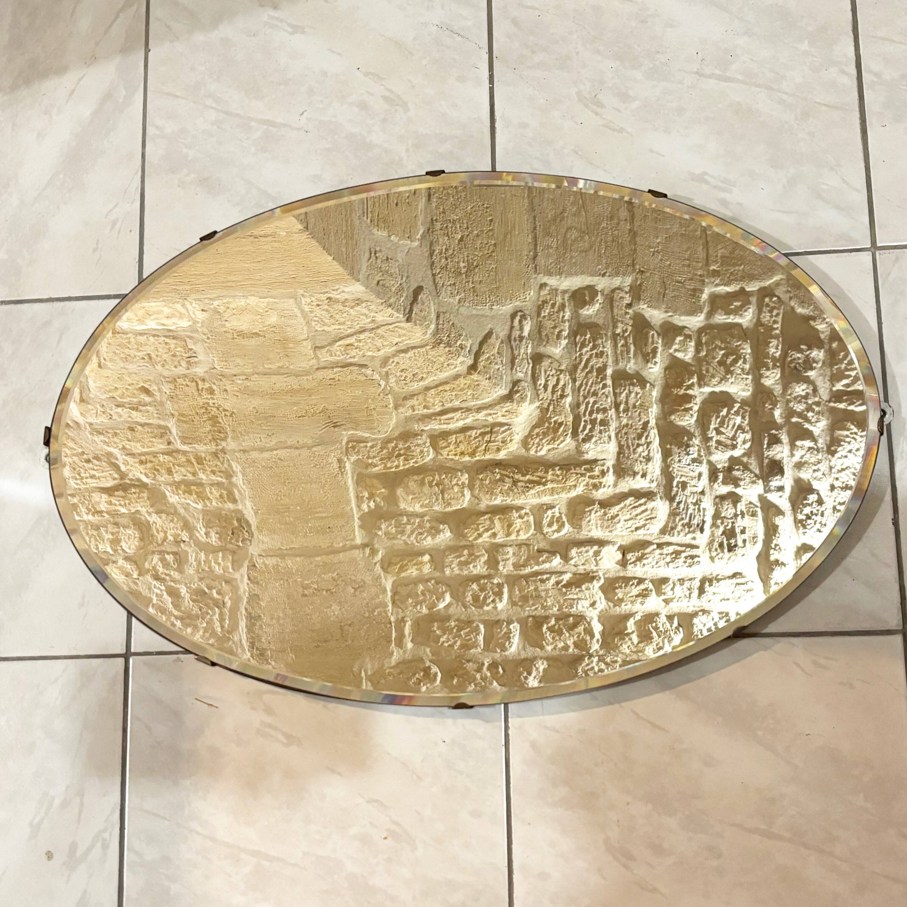 Beveled mirror in Art Deco style