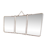 Mirror beveled triptych 56x24cm