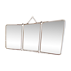 Mirror beveled triptych 56x24cm