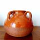 Vintage glazed pottery vase