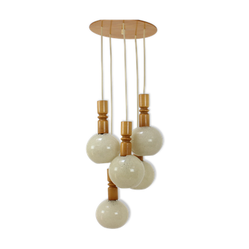 Adjustable chandelier by Pokrok Žilina, 1970