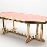 Red brass lacquered table  1970