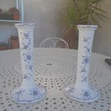 Earthenware candlesticks from Moustiers