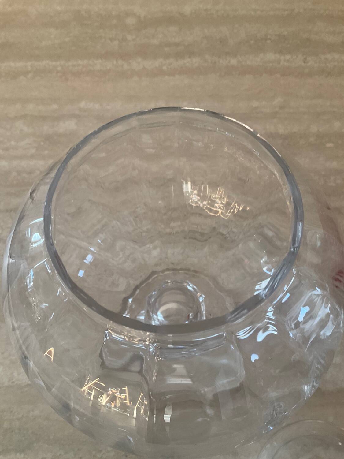 Vintage blown glass candy box