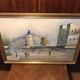 Oil on canvas caroline burnett paris moulin rouge + gilded wooden frame
