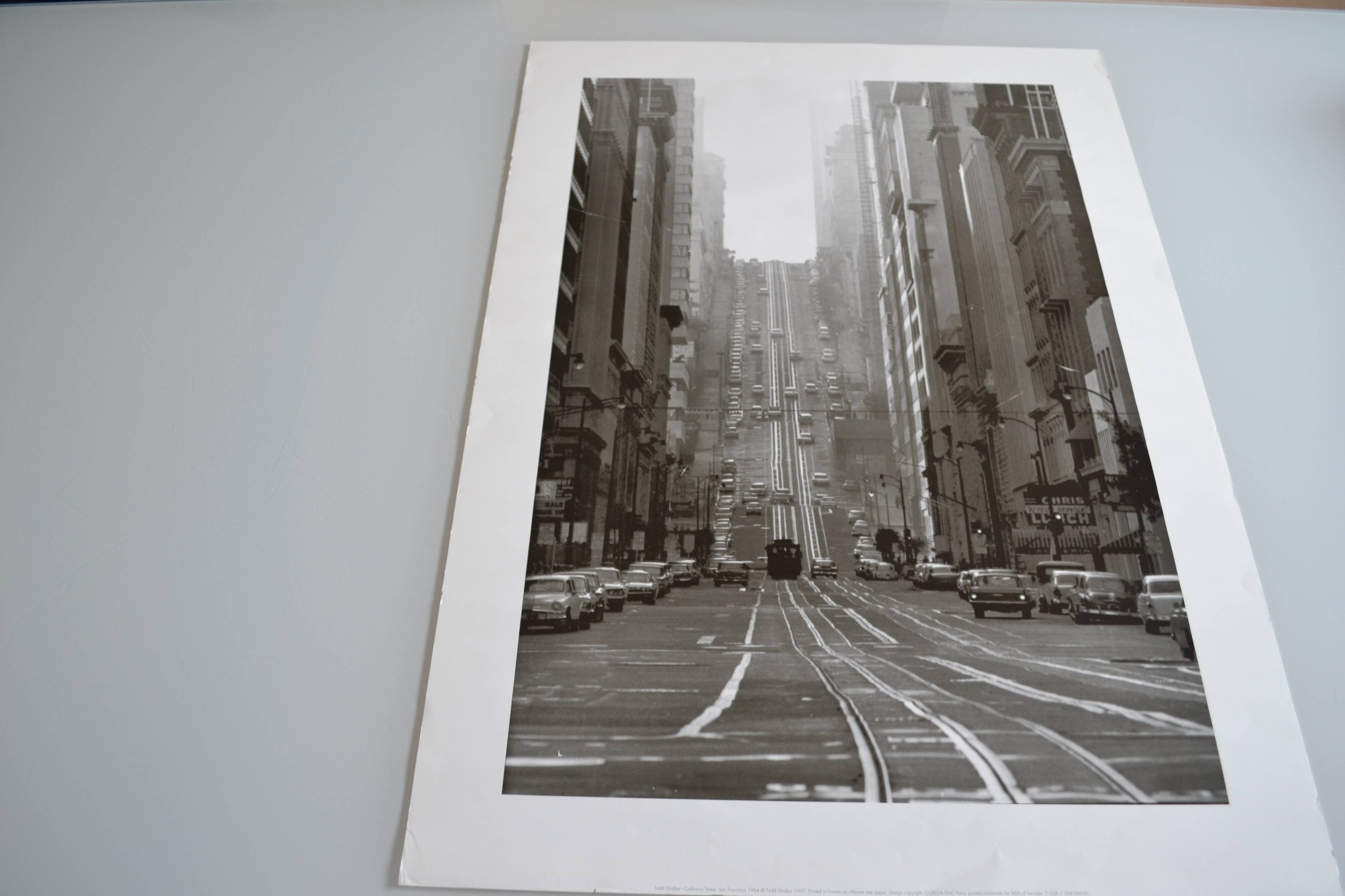 Todd Walker - California street San Francisco 1964 poster art print Ikea 1997