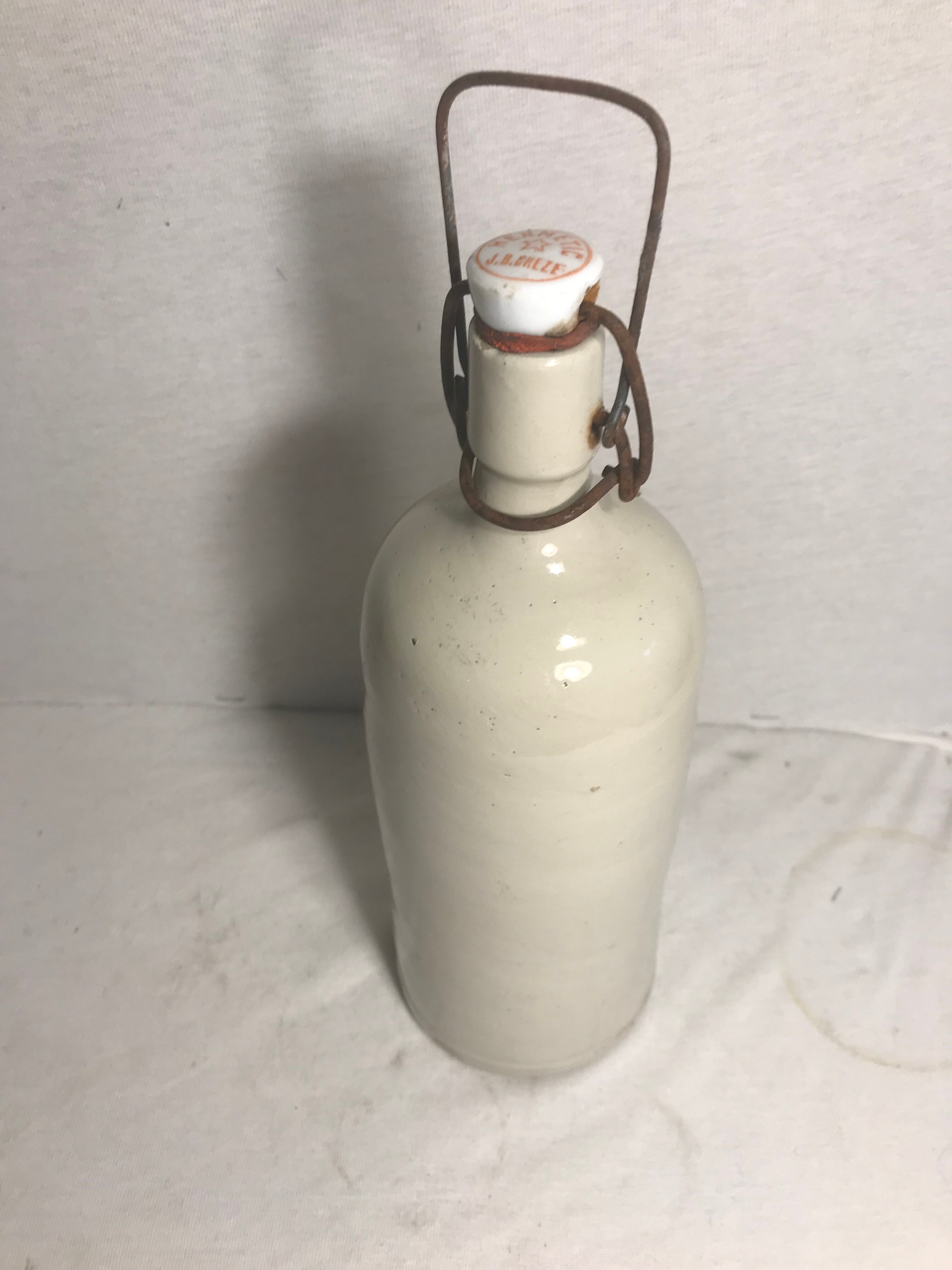 Old bottle enamelled sandstone