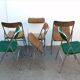 6 Erce Vintage folding chrome chairs 1970-80