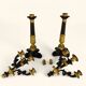 Large Pair of Gilded Bronze Chandeliers - Restoration Period (1815-1830)
