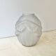 Antique Art Deco vase in moulded pressed glass signed Verçais Schneider.