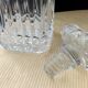 Crystal whisky carafe from Arques, Villandry model.