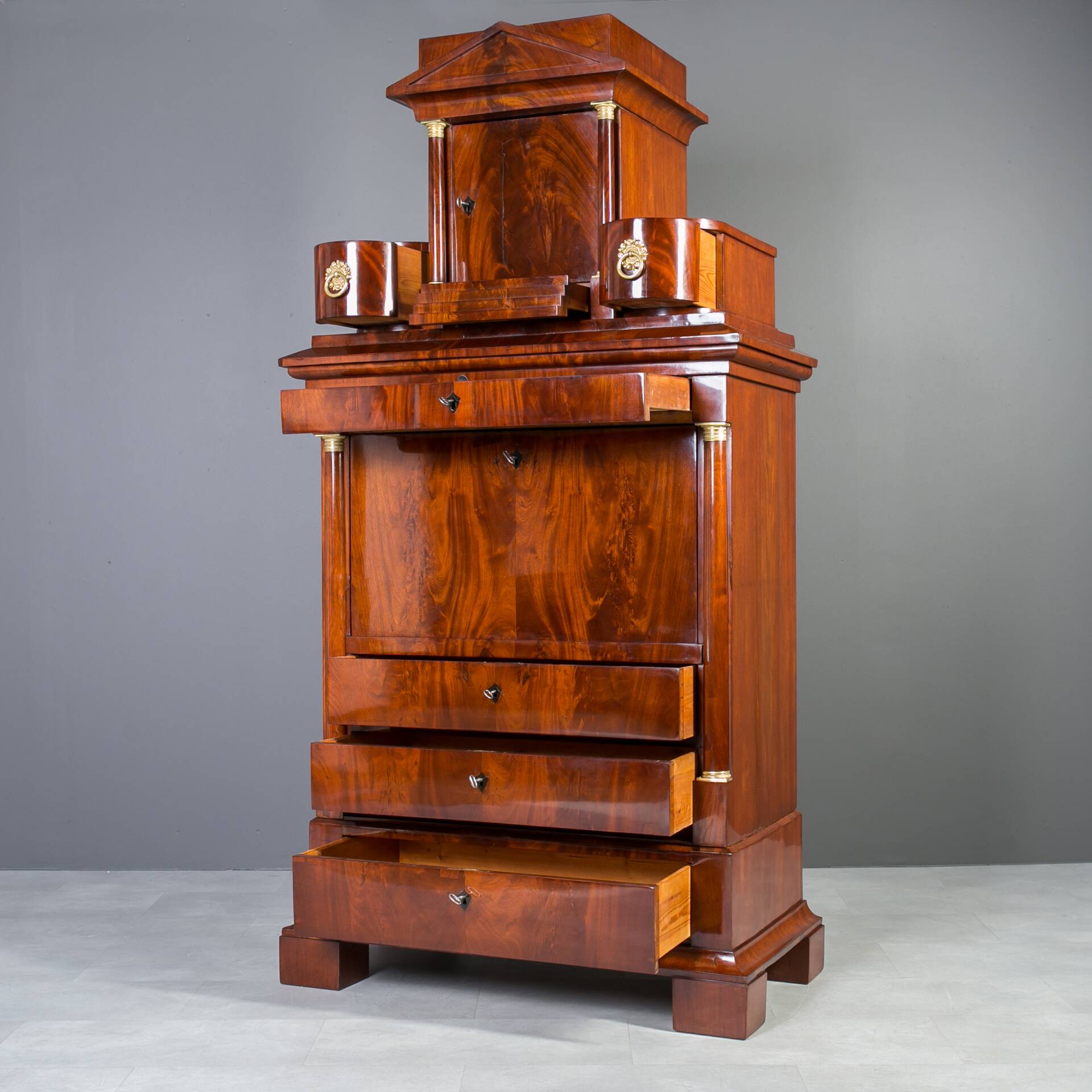 Biedermeier Secretary Desk, Germany, 19th Century