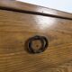 1950s pine chest of drawers with tapered legs.