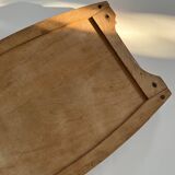 Plateau marqueterie en bois vintage - art déco