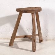Tabouret primitif ancien – Fin dynastie Qing (vers 1900) #5