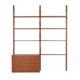 Teak bookcase PS System, Danish design, 1960s, manufactured by Randers Møbe
