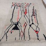Handmade moroccan berber rug 232 x 145 cm