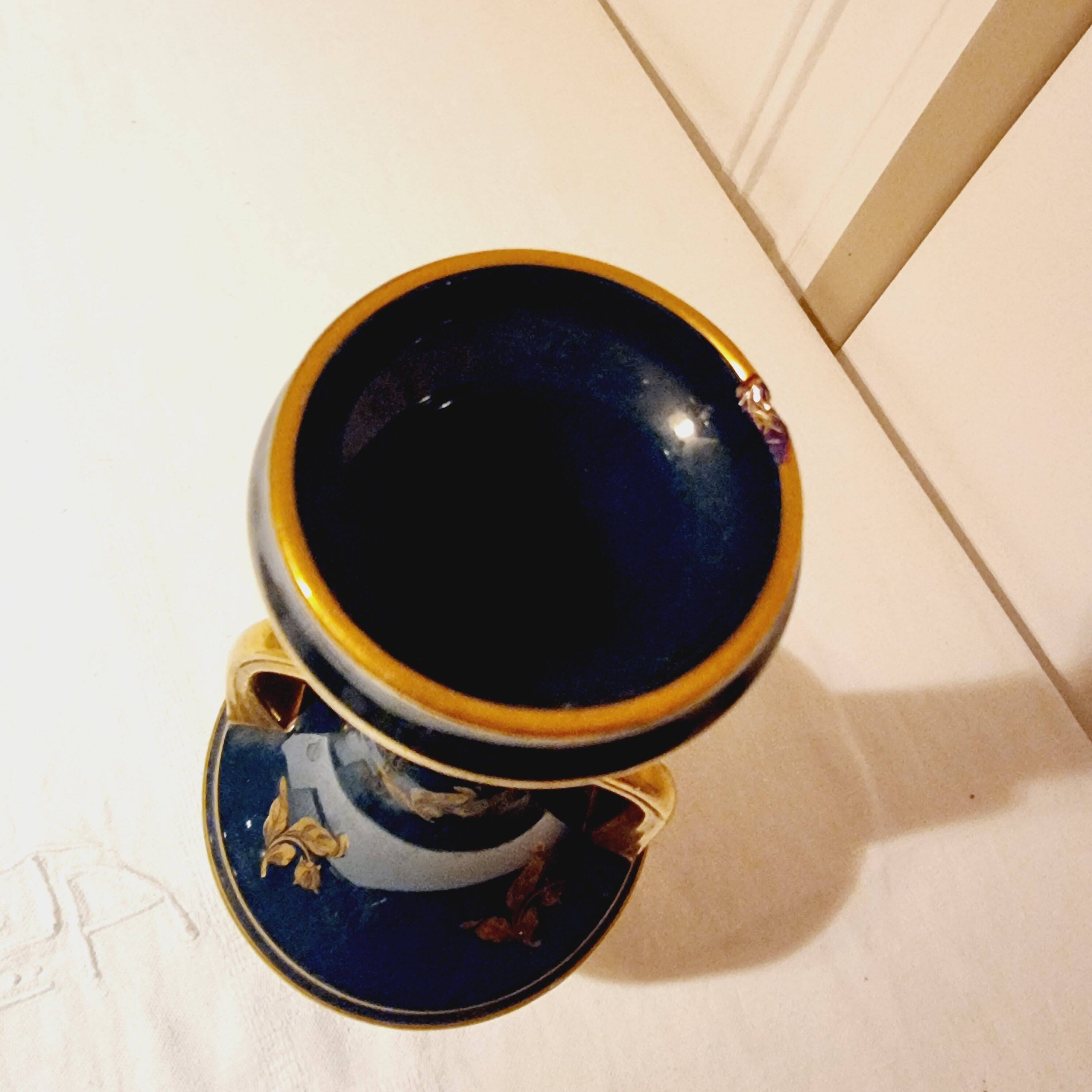 French Empire style vase from the 1920s by Jaget & Pinon