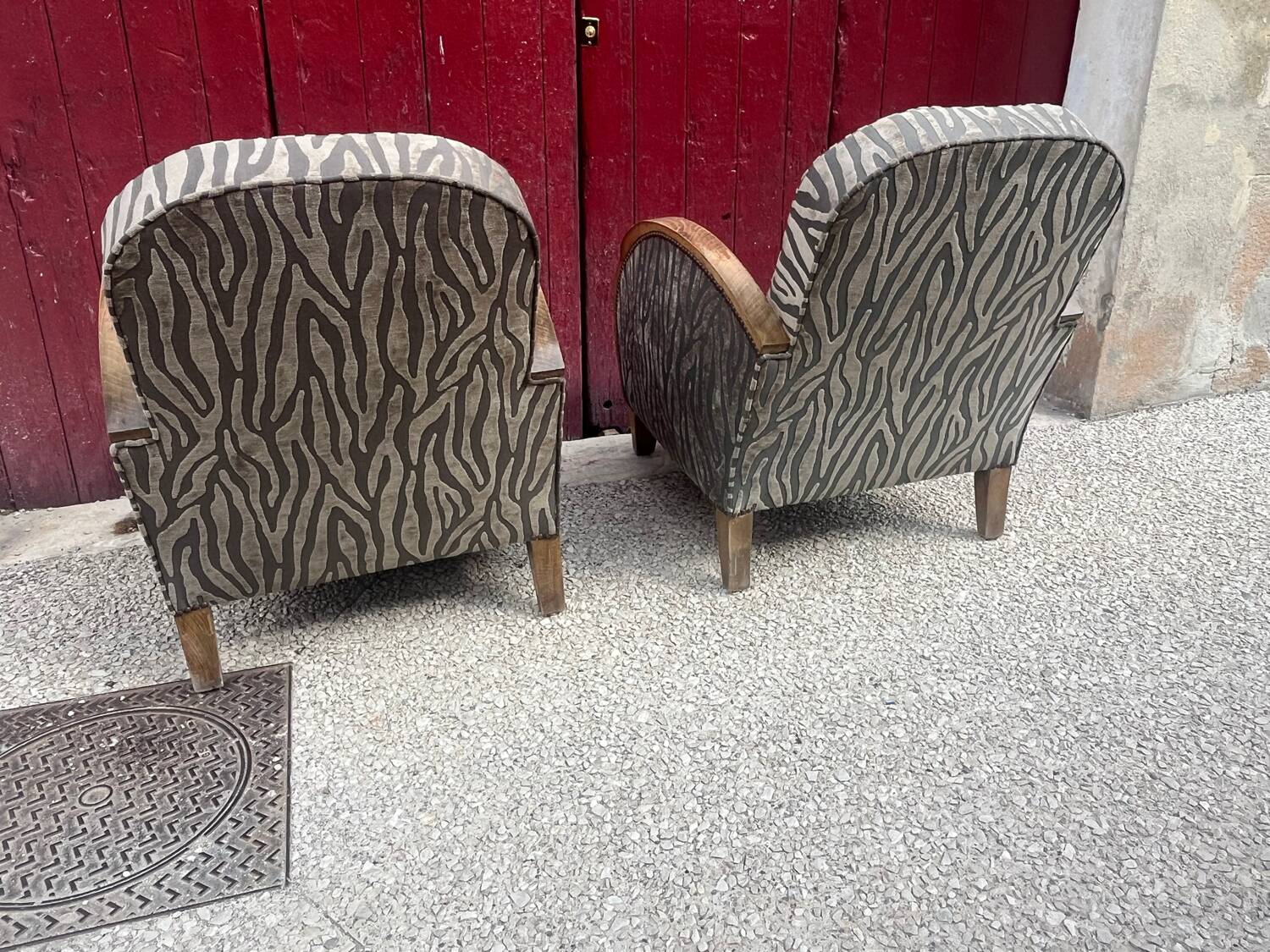 Pair of art deco armchairs